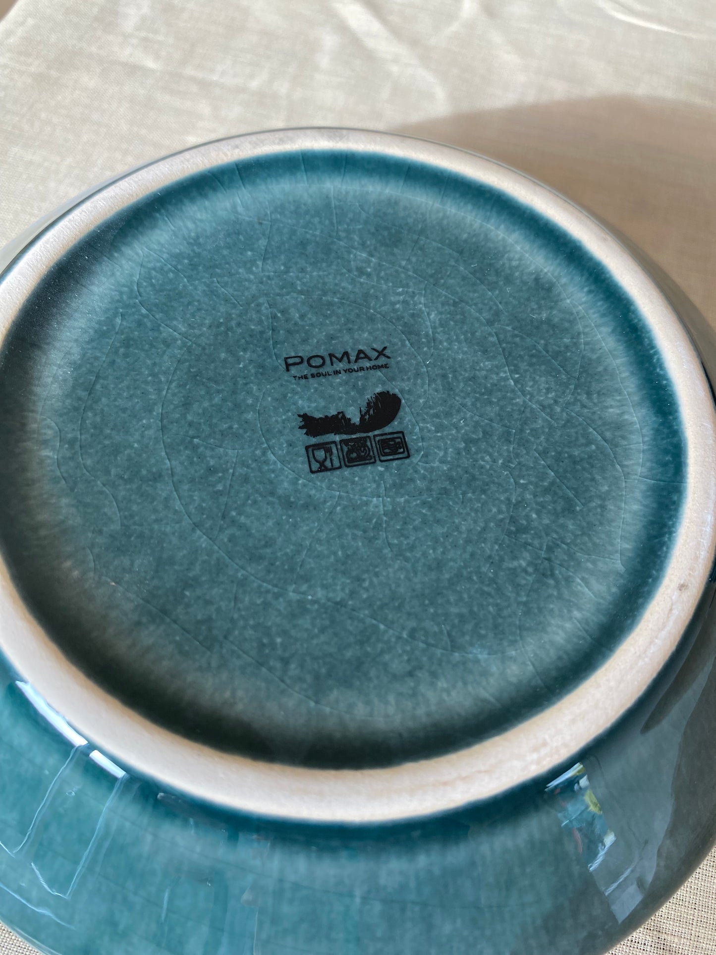 Schaal (merk Pomax) ‘blue story’