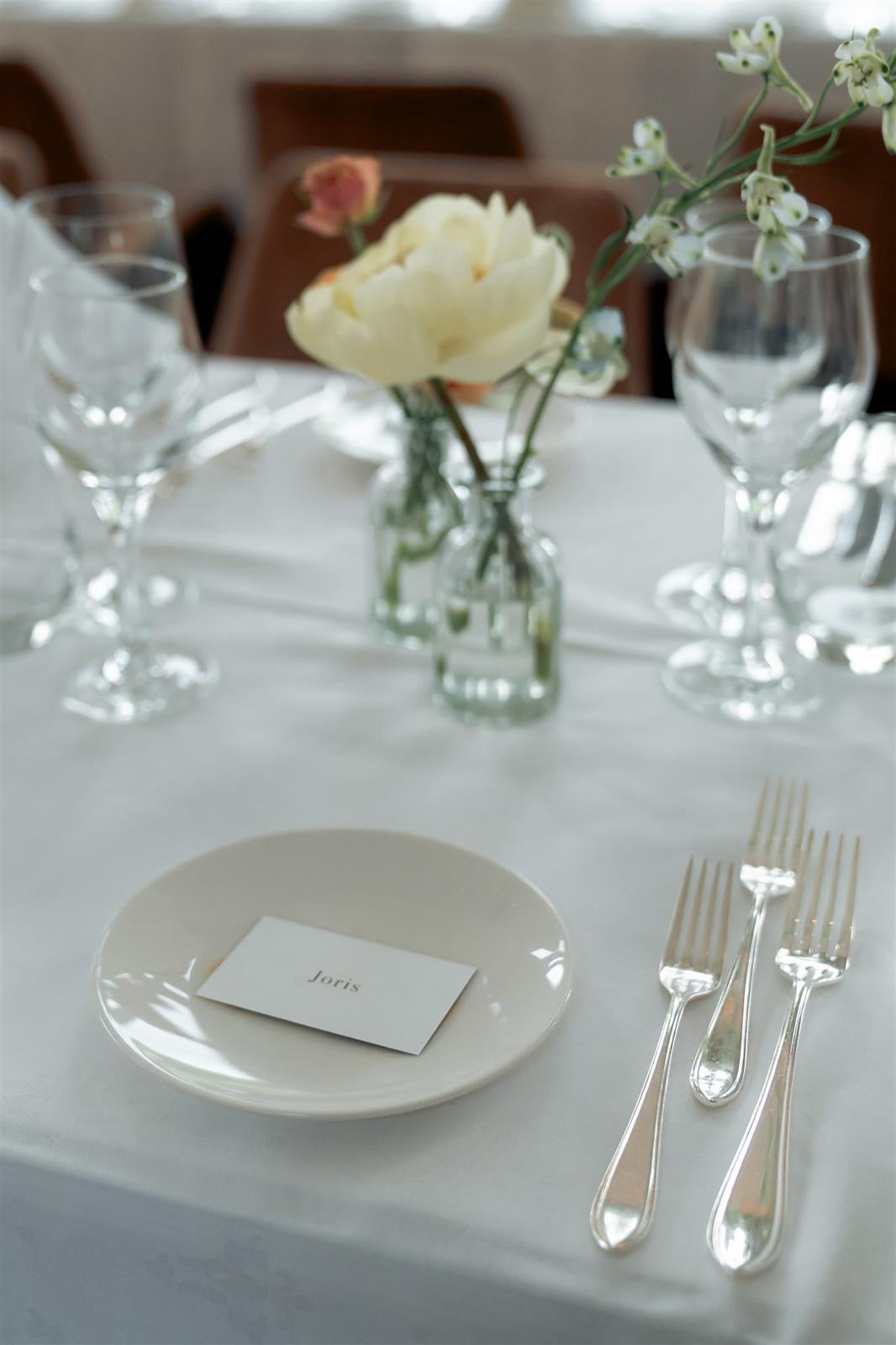 Vaas glas klein ‘number 9’