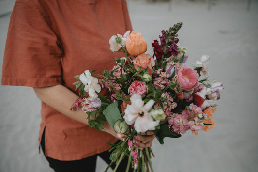 Boeket van seizoensbloemen