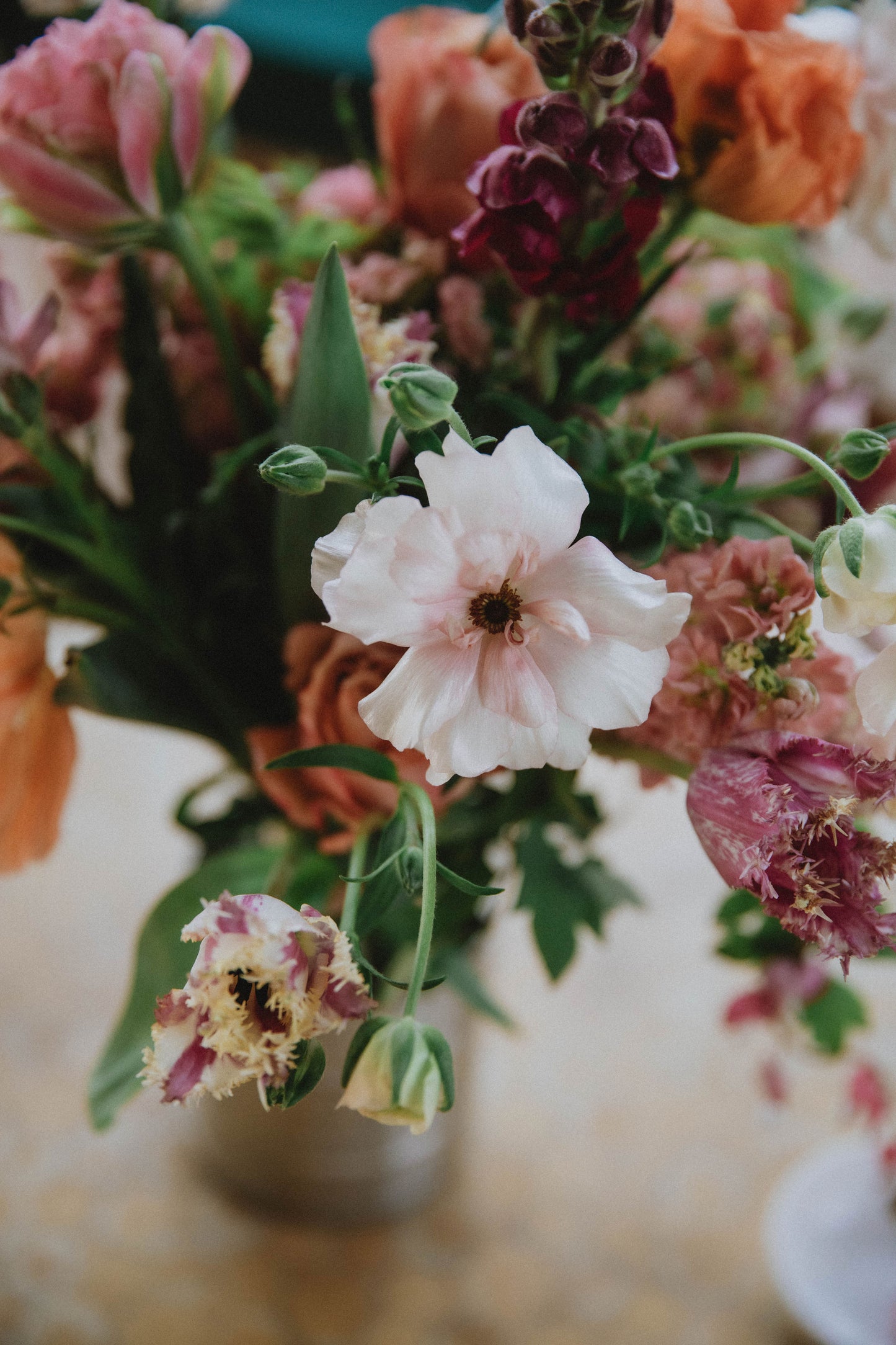 Boeket van seizoensbloemen