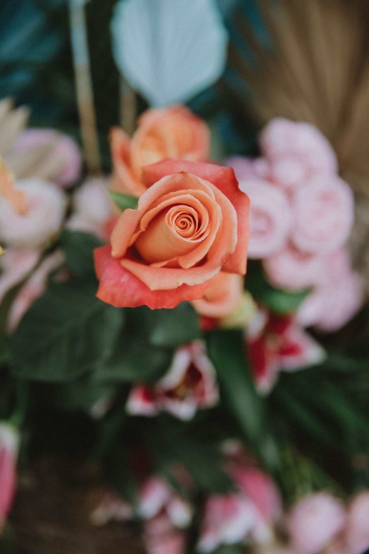 Boeket van seizoensbloemen