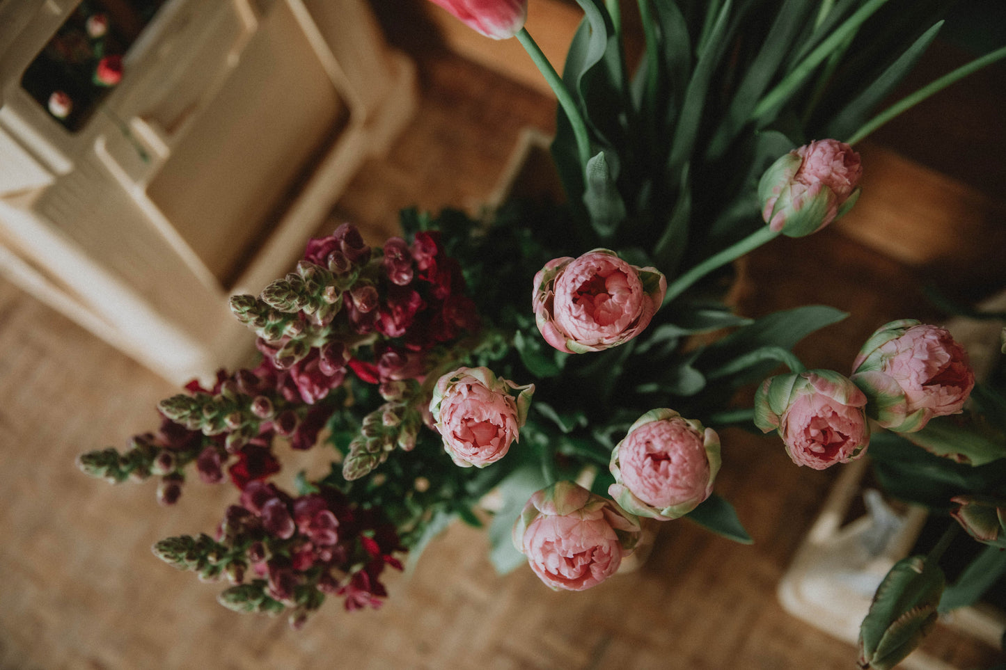 Boeket van seizoensbloemen