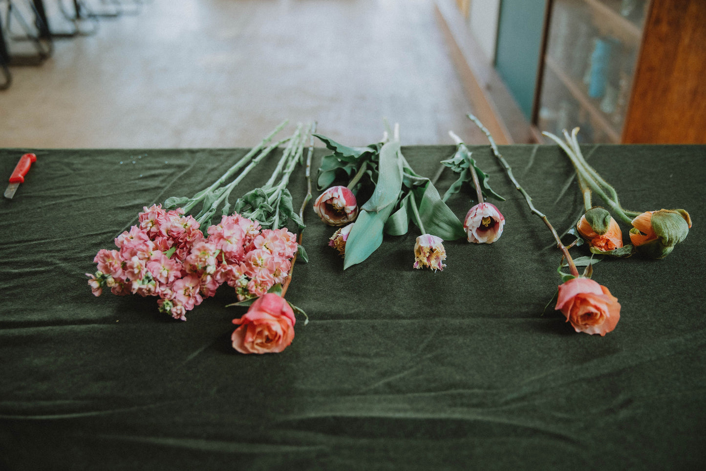 Boeket van seizoensbloemen