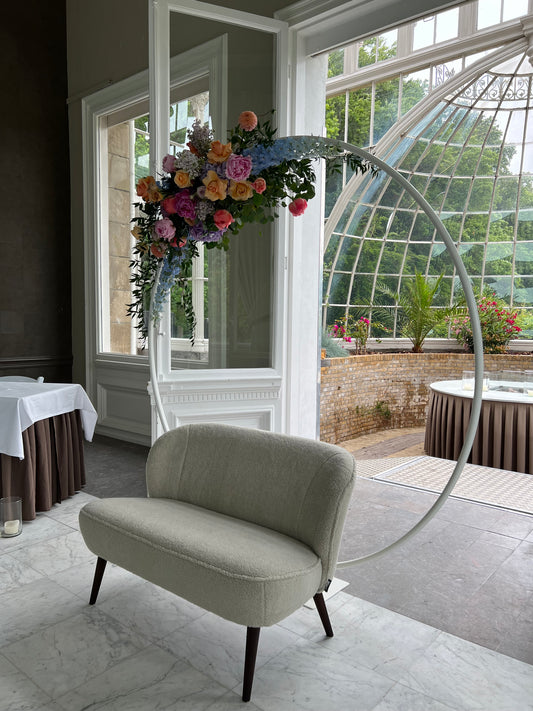 Backdrop // rond wit