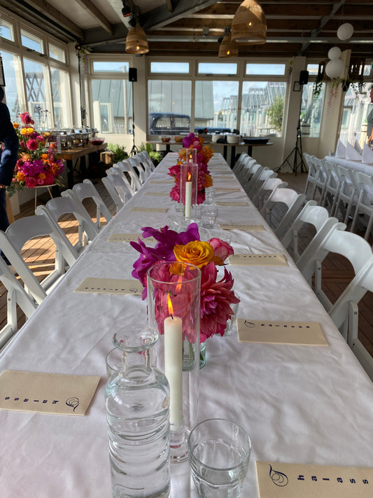 Kandelaar glas met windlicht