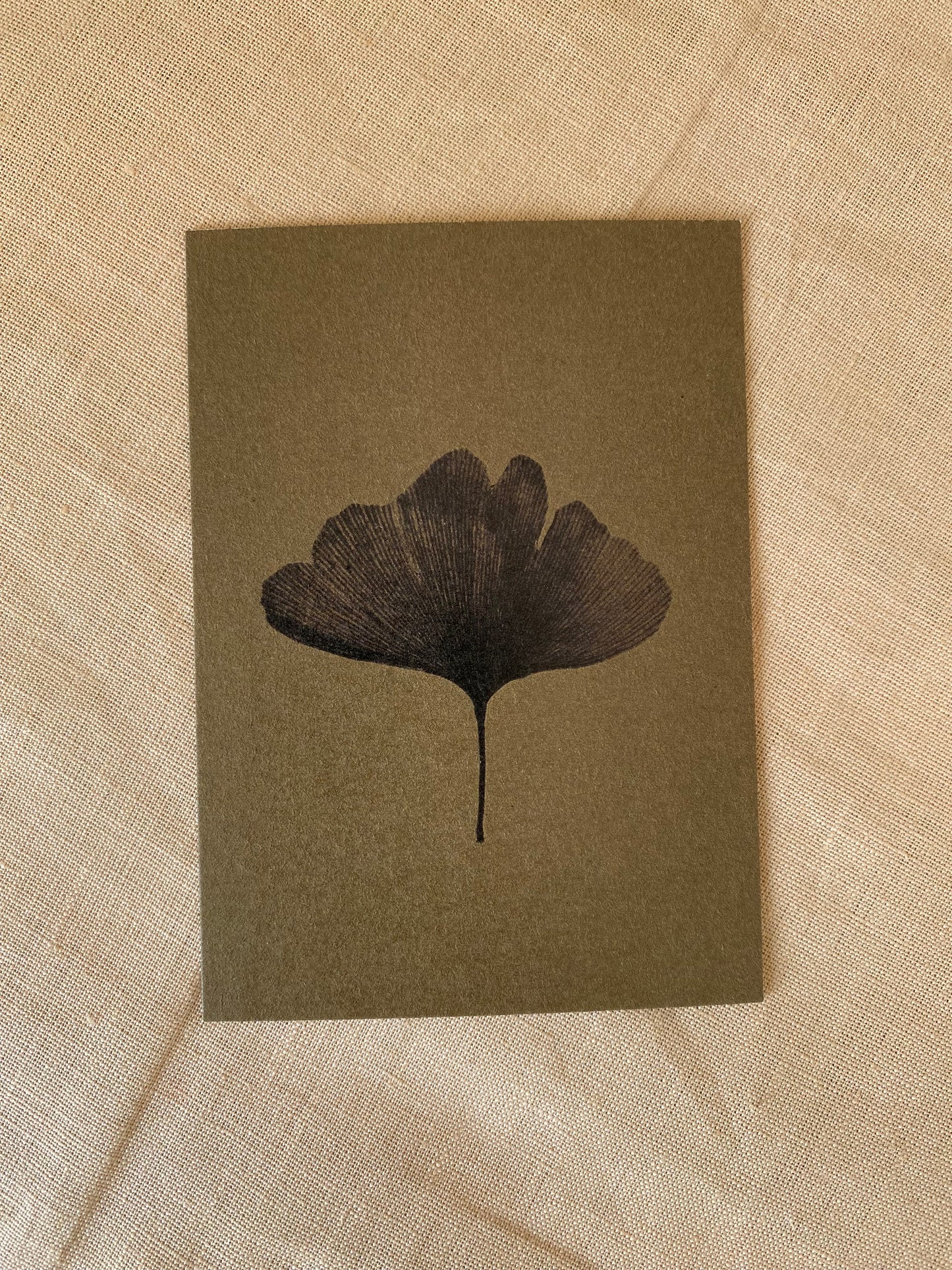 Kaart van Liekiwi ‘Ginkgo brown & blue’