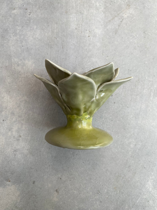 Kandelaar // groen ‘leaf’