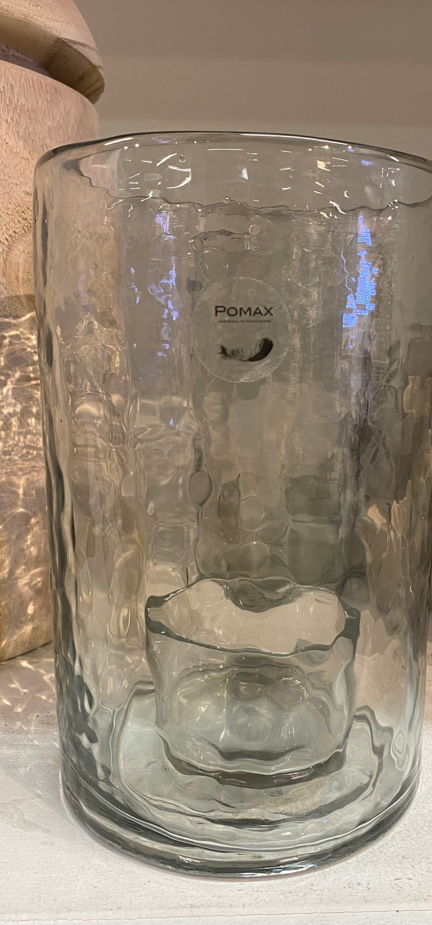 Glazen kaarsen houder