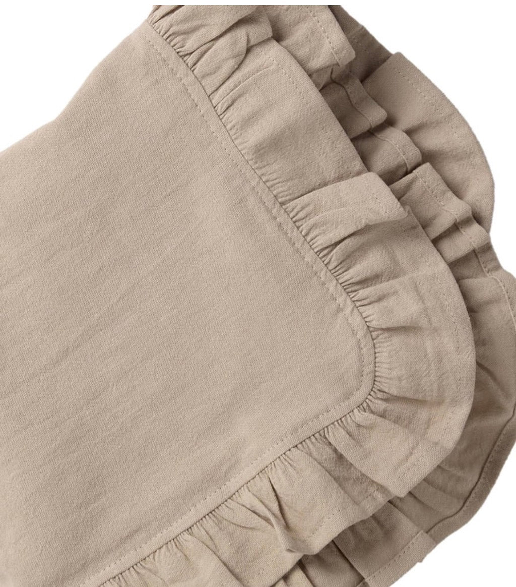 Servetten // NOUS living // beige met ruffle