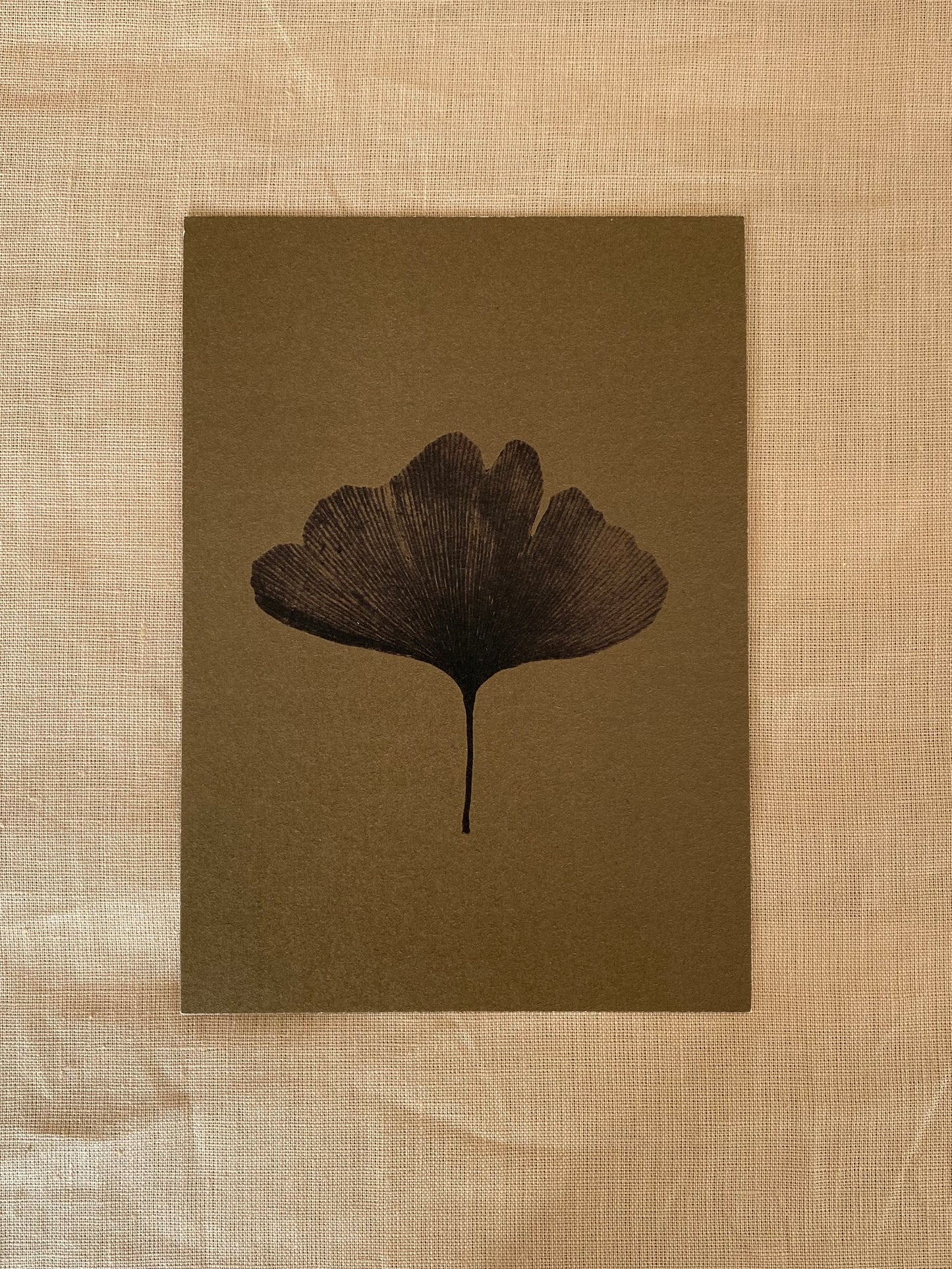 Kaart van Liekiwi ‘Ginkgo brown & blue’