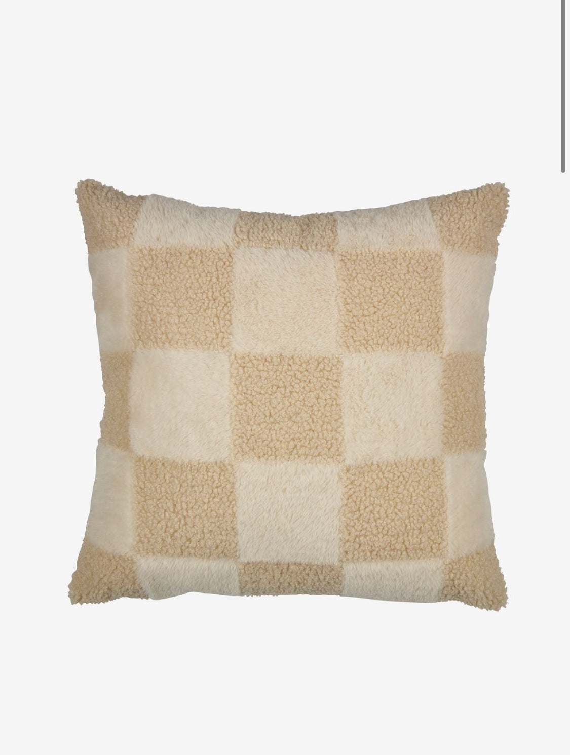 Kussen beige/ wit