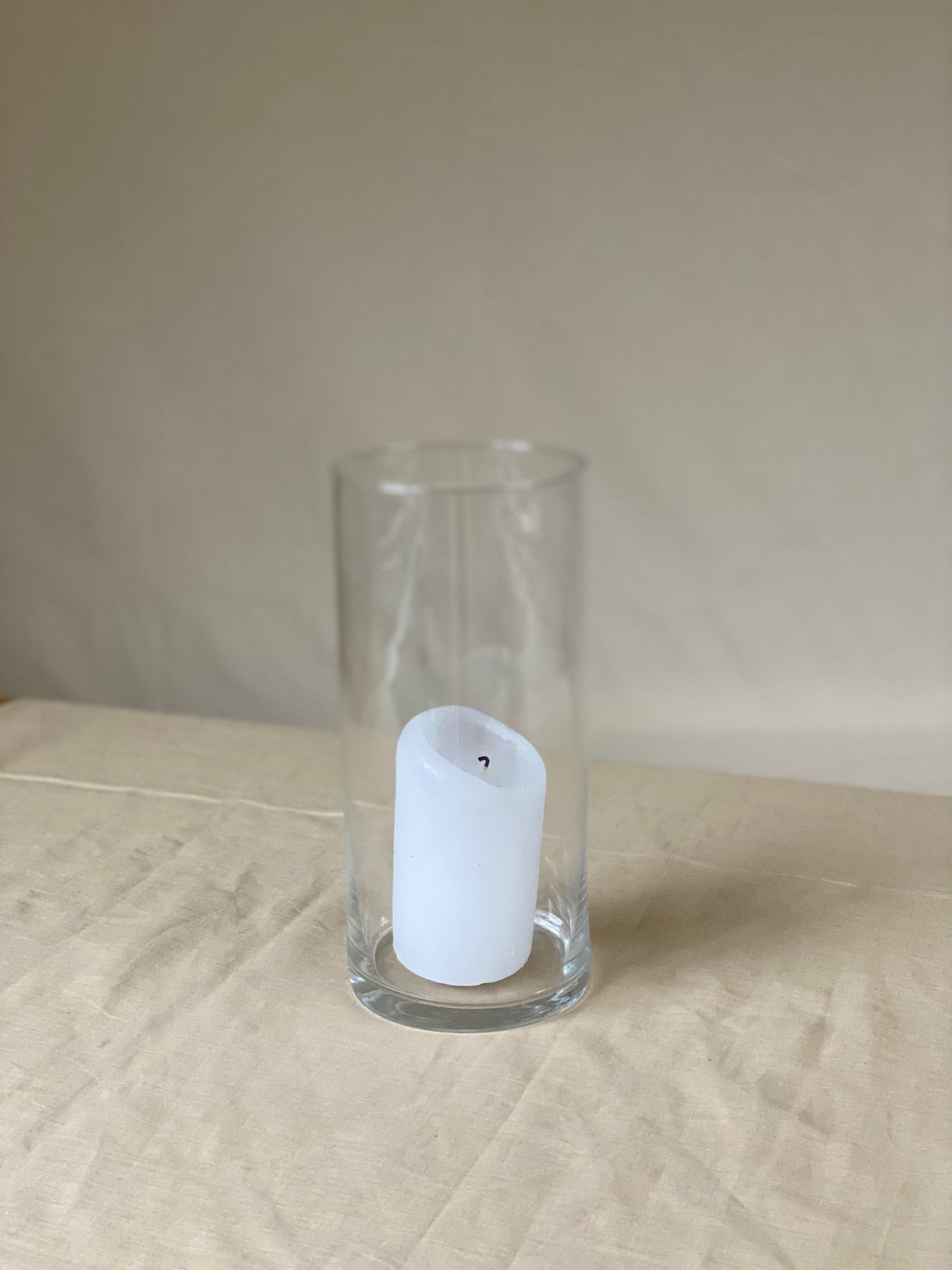 Glazen windlichten ‘transparant’ incl of excl kaars