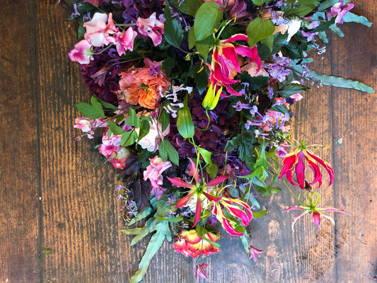 Uitvaart design No.1  'Pink & Red'