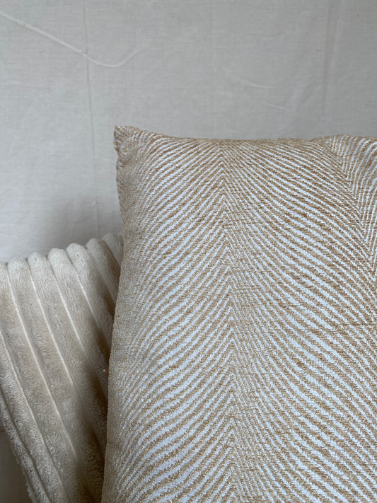 Kussen vierkant wit/creme