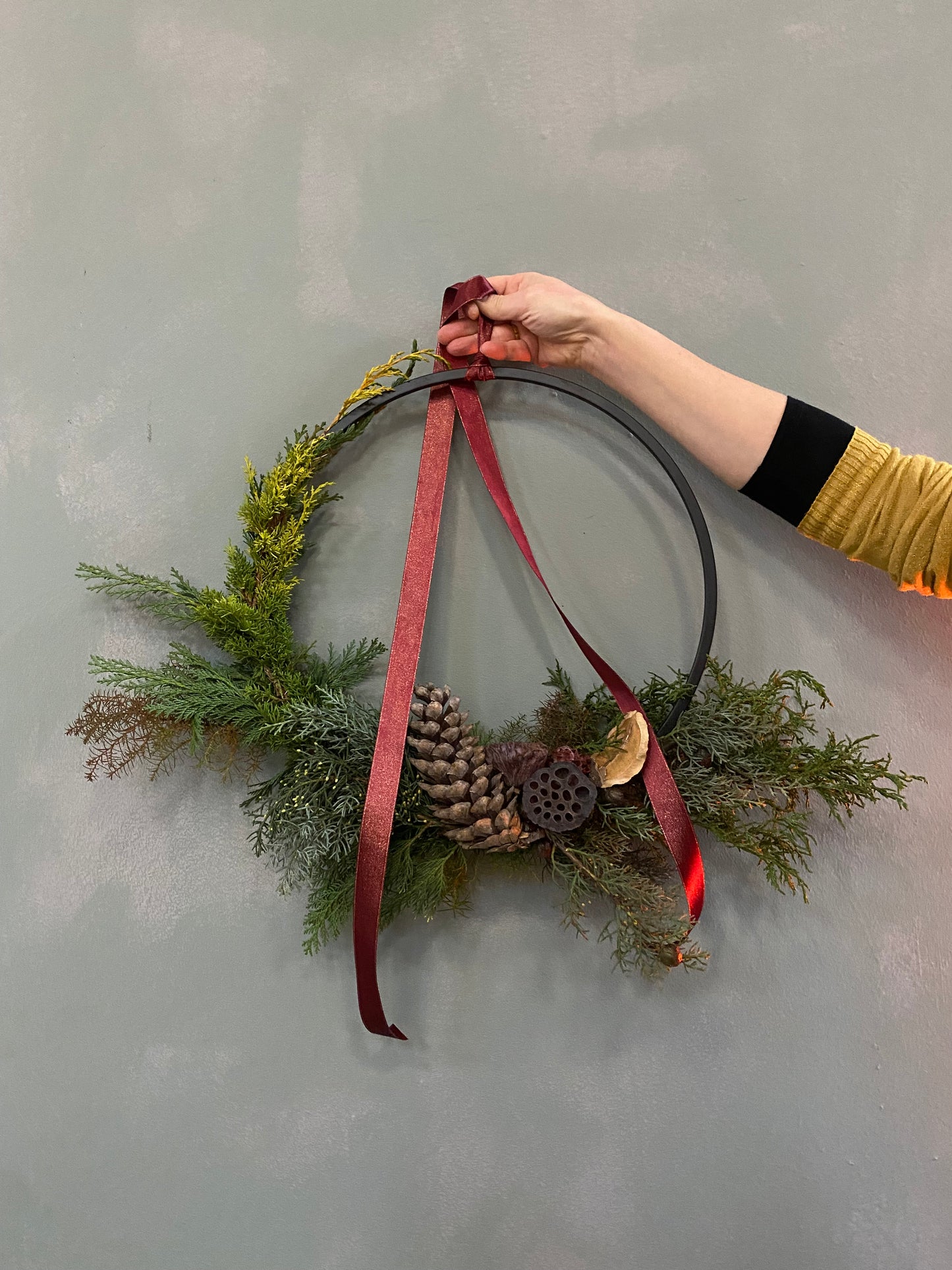 Workshop // Kerstkrans // 7 & 14 december 2025 // €49,50 // @Studio Haarlem