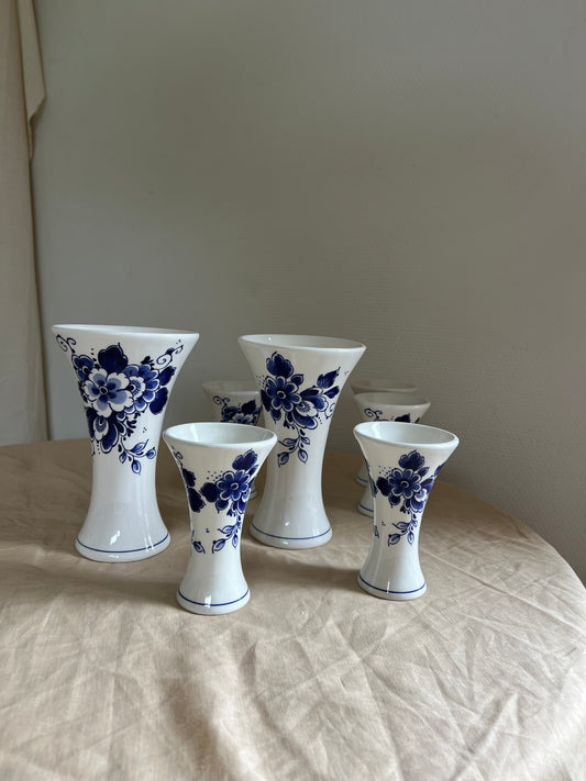 Heinen Delfts blauw // set 9 stuks