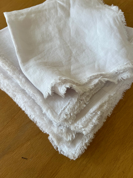 Servetten Mrs BLOOM // linnen Michelle Wit